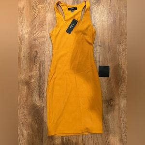 Lulus Dance Moves Light Orange Ribbed Sleeveless Bodycon Mini Dress